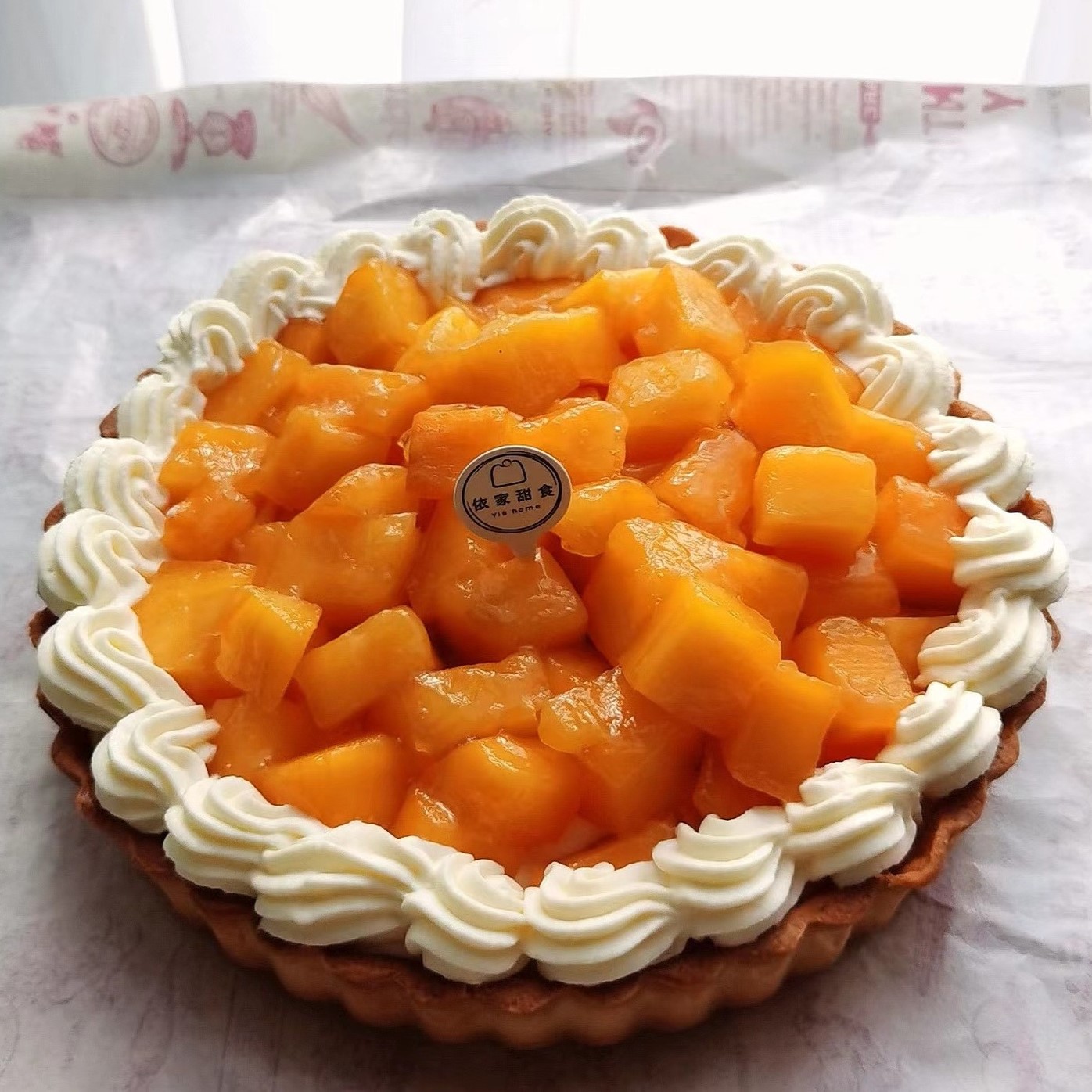 芒果乳酪塔(六吋)